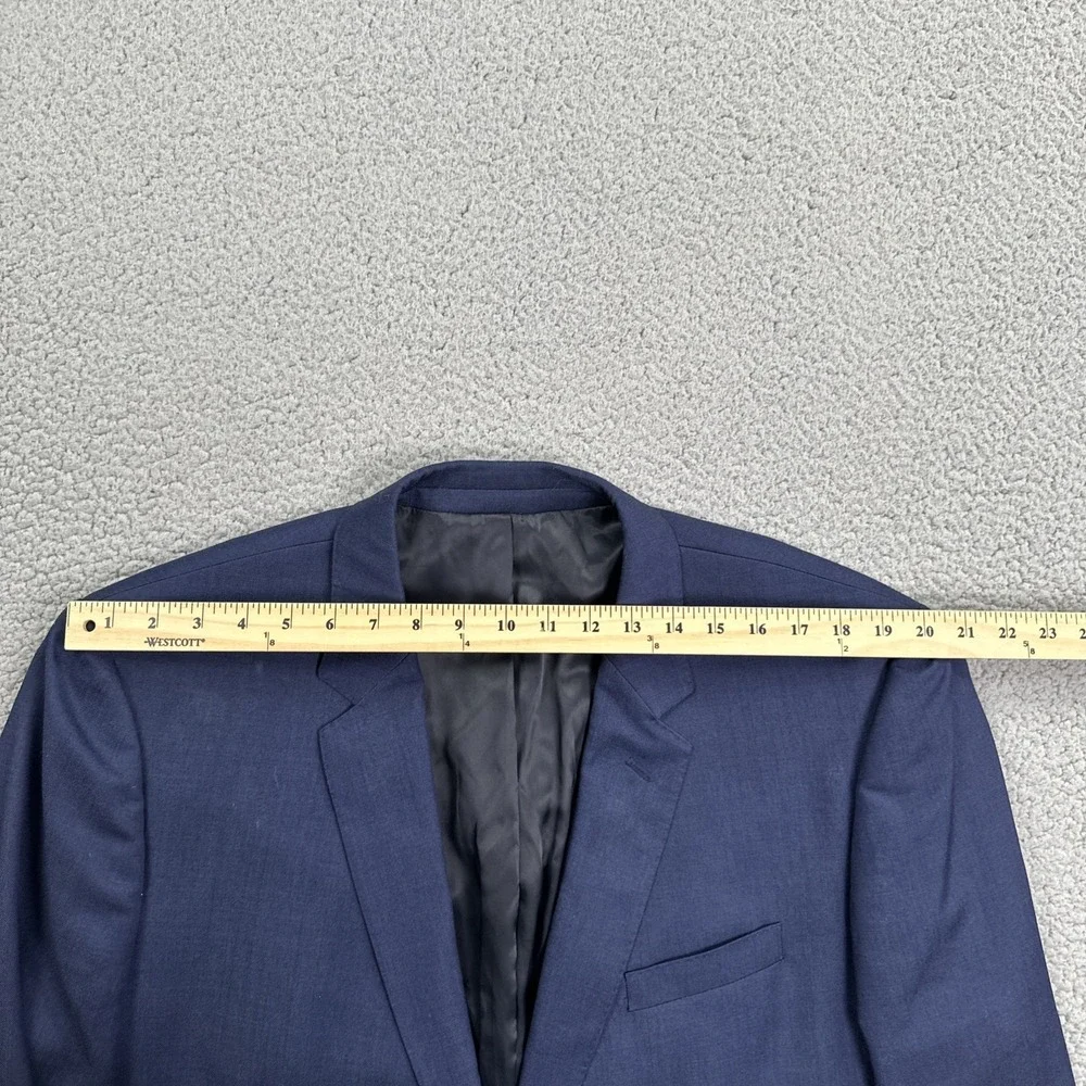 The Blk Tux Tollegno 1900 Blazer Men 48R Navy Blue Italian Merino Wool